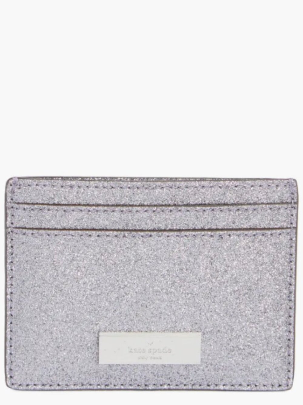 NEW- Kate Spade- kenzie glitter Boxed Small Card Holder